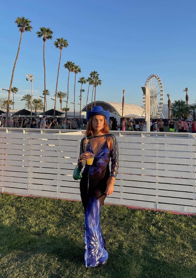 Jilly Isabella Rat & Boa Coralina Dress Coachella